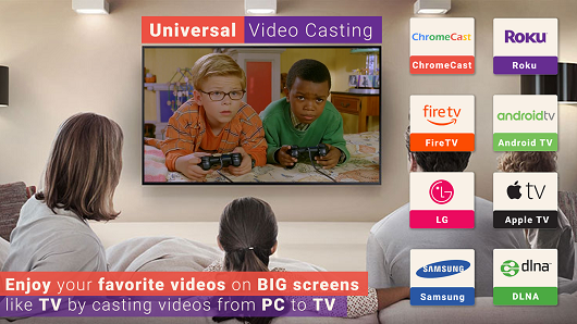 Play and Cast Videos from PC to TV