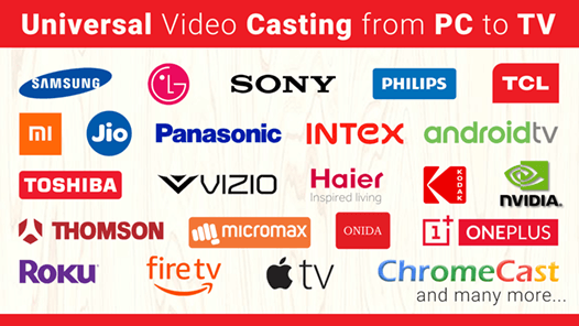Cast ALL Videos from PC to All Smart TV